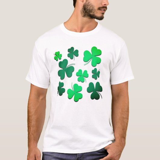 Cloud Kleeblatt Irish Green Spring St Patricks Day T-Shirt (Vorderseite)
