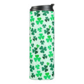 Cloud Kleeblatt Irish Green Spring St Patricks Day Thermosbecher (Nach links gedreht)