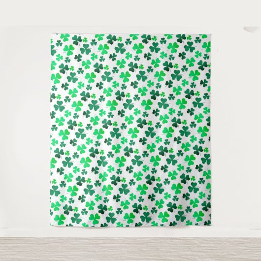 Cloud Kleeblatt Irish Green Spring St Patricks Day Wandteppich (Vorderseite)