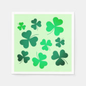 Cloud Kleeblatt Irish Spring Green St Patricks Day Serviette (Vorderseite)