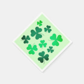 Cloud Kleeblatt Irish Spring Green St Patricks Day Serviette (Ecke)