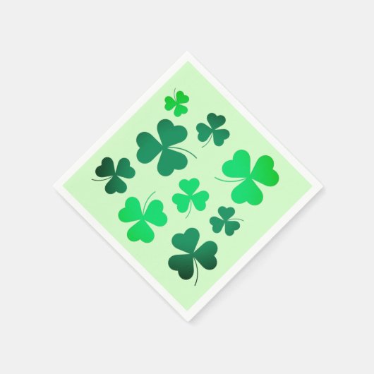 Cloud Kleeblatt Irish Spring Green St Patricks Day Serviette (Ecke)