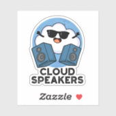 Cloud Lautsprecher Funny Weather Pub Aufkleber (Blatt)