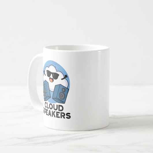 Cloud Lautsprecher Funny Weather Pub Kaffeetasse (Vorderseite Links)