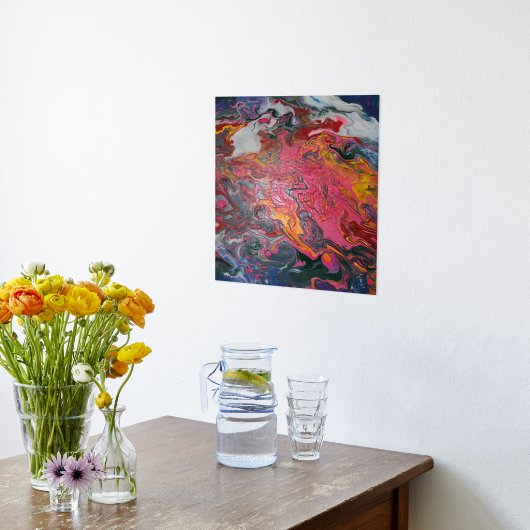 Cloud Lava Swirl Paint Foliendrucke (Ablage(Küche))