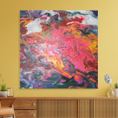 Cloud Lava Swirl Paint Leinwanddruck (Insitu (Wohnzimmer))