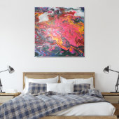 Cloud Lava Swirl Paint Leinwanddruck (Insitu (Schlafzimmer))
