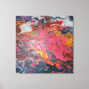 Cloud Lava Swirl Paint Leinwanddruck