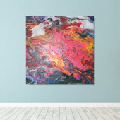 Cloud Lava Swirl Paint Leinwanddruck (Insitu (Holzboden))