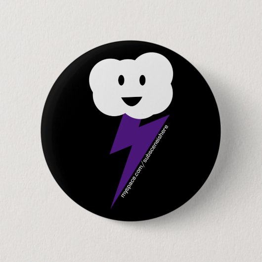 Cloud&Lightning Knopf! Button (Vorderseite)