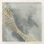 Cloud Matrix Glasuntersetzer (Vorderseite)