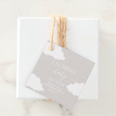 Cloud Minimalistisch Baby Dusche Geschenkanhänger (Beispiel)