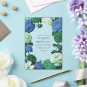 Cloud Mint, Alpine Blue & Evergreen Mist Wedding Acryleinladungen (In Situ (Hochzeit))