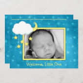Cloud Mobile - Geburtsankündigungen Ankündigung (Vorne/Hinten)