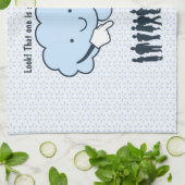 Cloud Mocks Menschen Formen Funny Cartoon Küchentuch (Gefaltet)