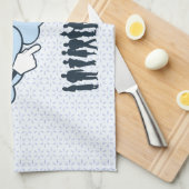 Cloud Mocks Menschen Formen Funny Cartoon Küchentuch (Viertel Falte)