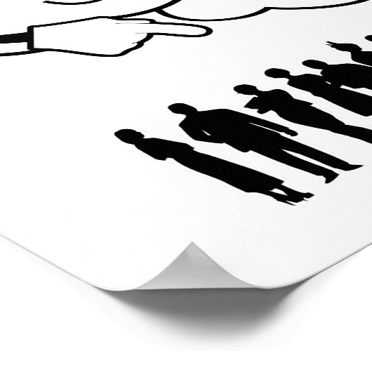 Cloud Mocks Menschen Formen Funny Cartoon Poster (Ecke)