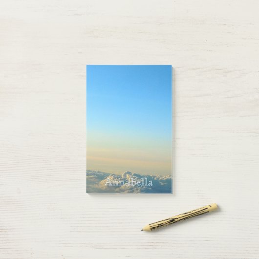 Cloud Mountains 4x6 Nachhinweise Post-it Klebezettel (Auf Schreibtisch)