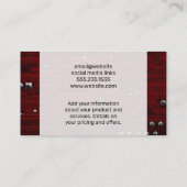 Cloud-Network-Logo | Binäre Code | Hauptplatine Visitenkarte (Rückseite)