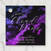 Cloud neun Black Celestial Galaxy Brautparty Geschenkanhänger (Vorderseite)