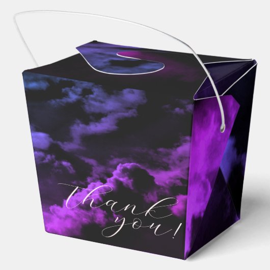 Cloud neun Black Celestial Galaxy Brautparty Geschenkschachtel (Rückseite)