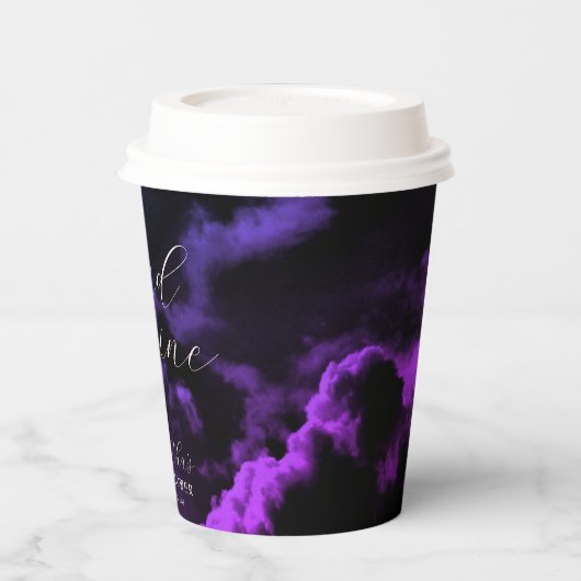 Cloud neun Black Celestial Galaxy Brautparty Pappbecher (Links)
