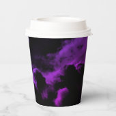 Cloud neun Black Celestial Galaxy Brautparty Pappbecher (Rückseite)
