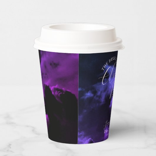 Cloud neun Black Celestial Galaxy Brautparty Pappbecher (Rechts)