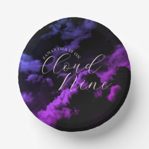 Cloud neun Black Celestial Galaxy Brautparty Pappteller