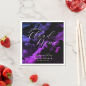 Cloud neun Black Celestial Galaxy Brautparty Serviette (Beispiel)