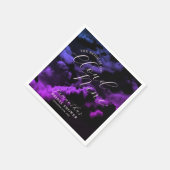 Cloud neun Black Celestial Galaxy Brautparty Serviette (Ecke)