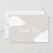 Cloud Neutral Baby Dusche Danke Karte (Vorderseite)