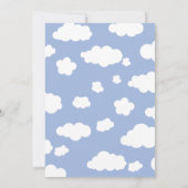 Cloud Nine 9 Baby Dusche Niedliches Whimsical Part Einladung (Rückseite)