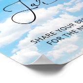 Cloud Nine 9 Date Jar Bridal Game Poster (Ecke)