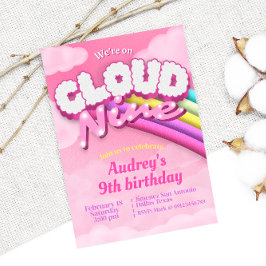 Cloud Nine - 9. Geburtstag Einladung