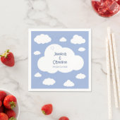 Cloud Nine 9 Niedliche Whimsical Wedding Party Cus Serviette (Beispiel)