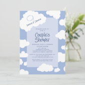Cloud Nine 9 Paare Brautparty Niedlich Fun Party Einladung (Stehend Vorderseite)