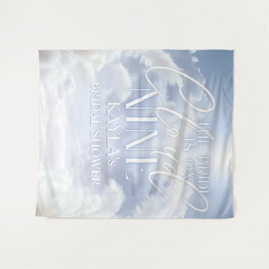 Cloud Nine 9 Pampas Brautparty Fotokaboth Wandteppich (Vorderseite (Horizontal))