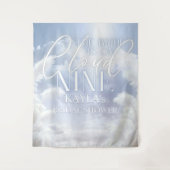 Cloud Nine 9 Pampas Brautparty Fotokaboth Wandteppich (Vorderseite)