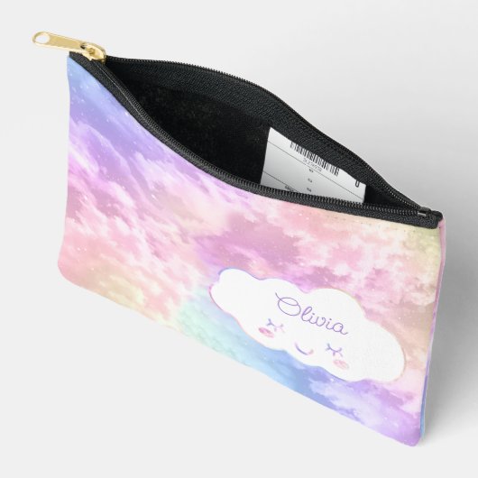 Cloud Nine 9th Birthday Gefallen Pouch - Pastel Sk Zubehörtasche (Offen)