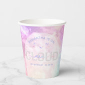 Cloud Nine 9th Birthday Paper Cups - Kawaii Pastel Pappbecher (Vorderseite)
