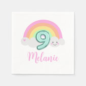 Cloud Nine 9th Birthday Serviette (Vorderseite)