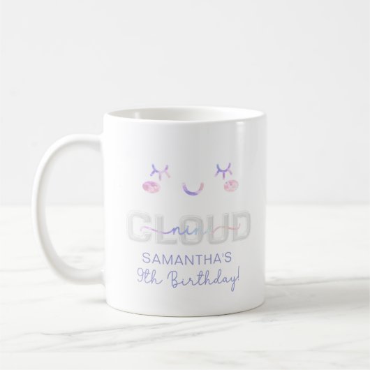 Cloud Nine 9th Birthday Tasse - Pastel Sky Geschen (Links)