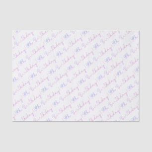 Cloud Nine 9th Birthday Tissue - Farbenfrohe Pa Seidenpapier