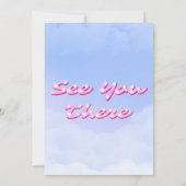 Cloud Nine - 9th Birthday with Photo Einladung (Rückseite)