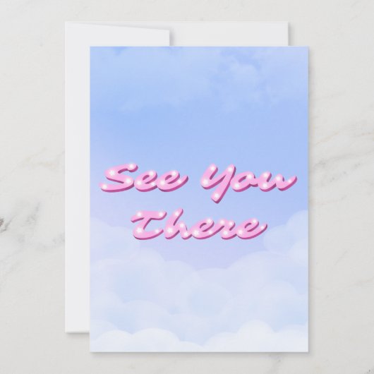 Cloud Nine - 9th Birthday with Photo Einladung (Rückseite)