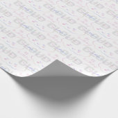 Cloud Nine 9th Birthday Wrapping Paper - Pastel Sk Geschenkpapier (Ecke)