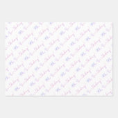 Cloud Nine 9th Birthday Wrapping Paper - Pastel Sk Geschenkpapier Set (Vorderseite 3)