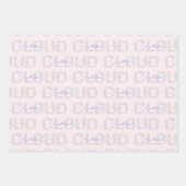 Cloud Nine 9th Birthday Wrapping Paper - Pastel Sk Geschenkpapier Set (Vorderseite 2)