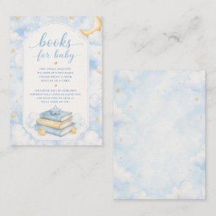 Cloud Nine Baby Boy Baby Shower Buchanfrage Begleitkarte